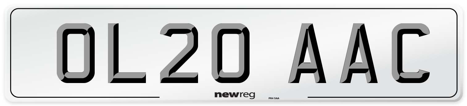 OL20 AAC Number Plate from New Reg